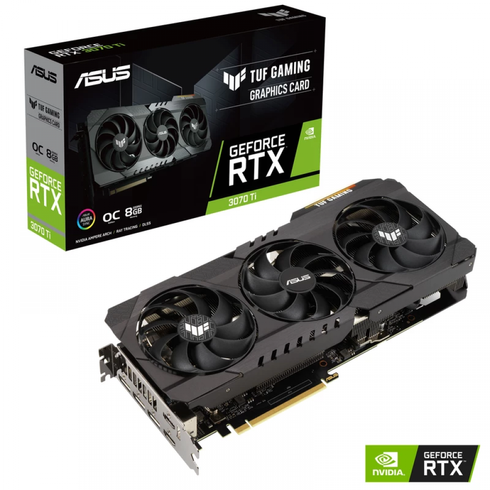 کارت گرافیک ایسوس مدل TUF Gaming GeForce RTX 3070Ti OC Edition O8G